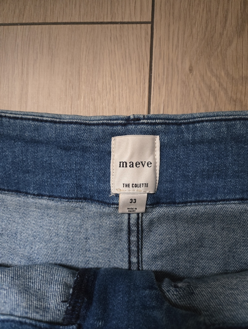 Anthropologie Maeve The Colette Crop High-Rise Wide-Leg Jeans Size 33 - Picture 5 of 10